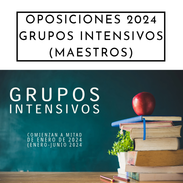 Grupos Intensivos Oposiciones Maestros 2024 en Ecoem Formación
